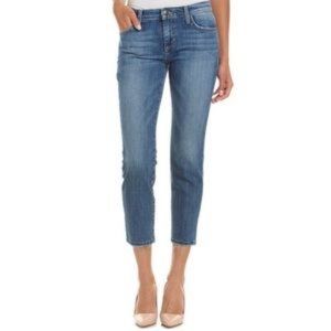 JOE'S Wm MidRise Straight Ankle Raw Hem Jeans Sz26